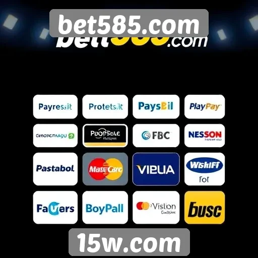 Métodos de pagamento disponíveis no bet585